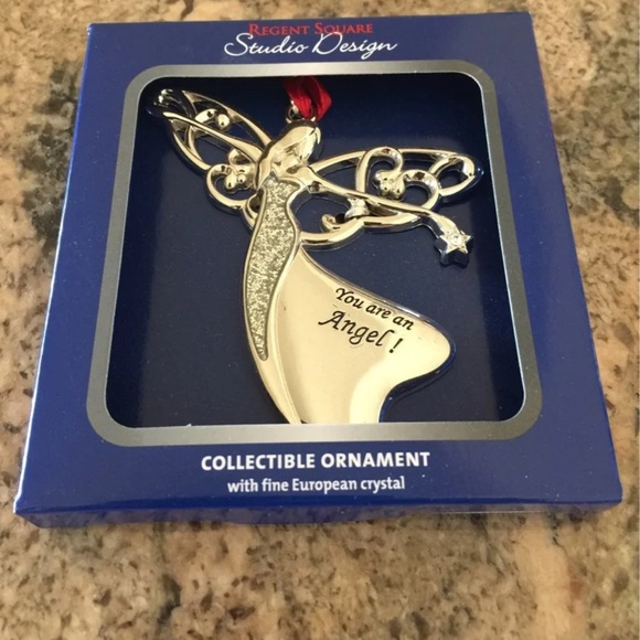 New sealed box Angel Collectible Ornament with Fine European Crystals - Picture 1 of 11
